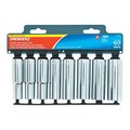 Weller Crescent Assorted Sizes X 1/2 in. drive Metric 6 Point Deep Well Socket Set 8 pc CSAS3N